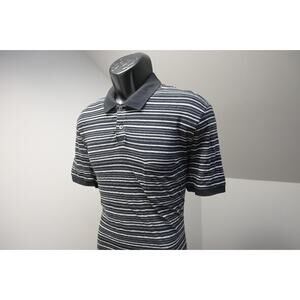 Vince Designer Polo Striped Short Sleeve Casual Shirt Mens Sz Large